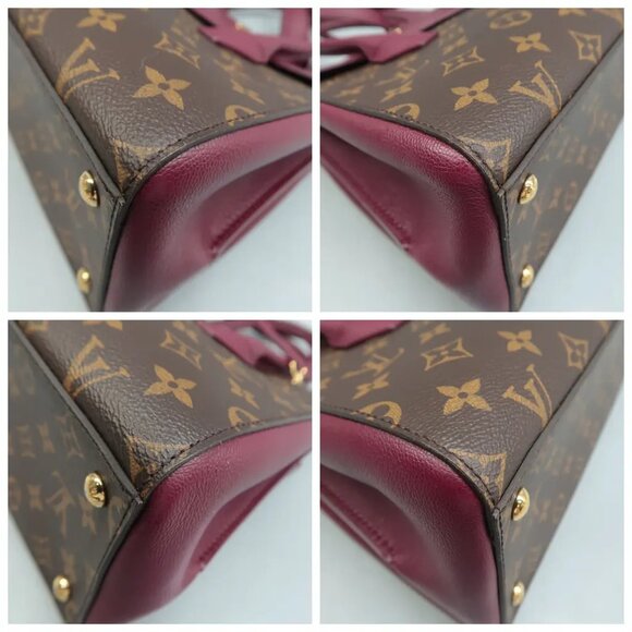 100% Authentic Louis Vuitton Florine Brown&Purple Monogram Canvas Satchel - Picture 6 of 12